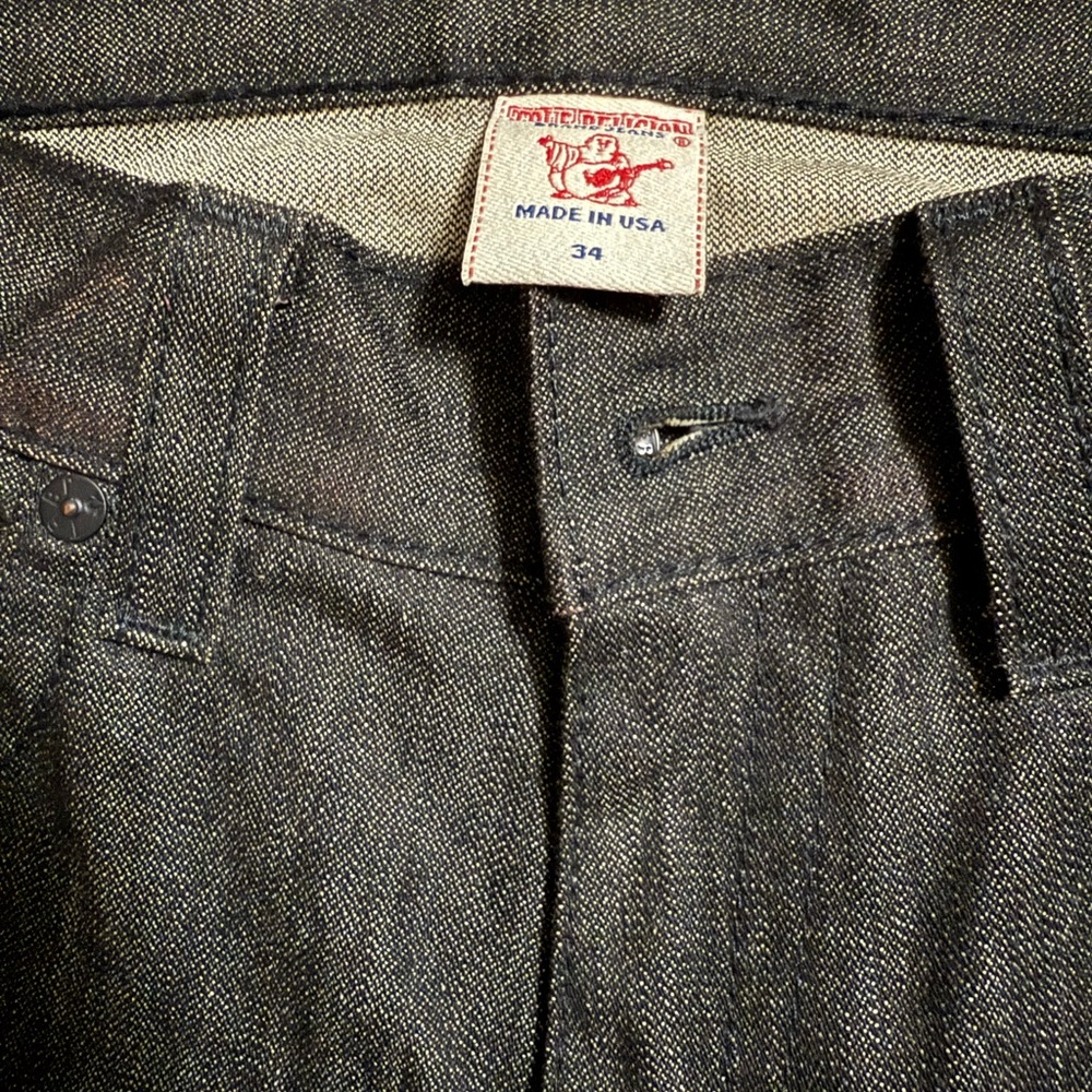 True Religion Black Straight Jeans Classic Style